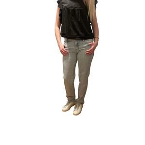 Stockholm style low rise boho chic style PacSun jeans